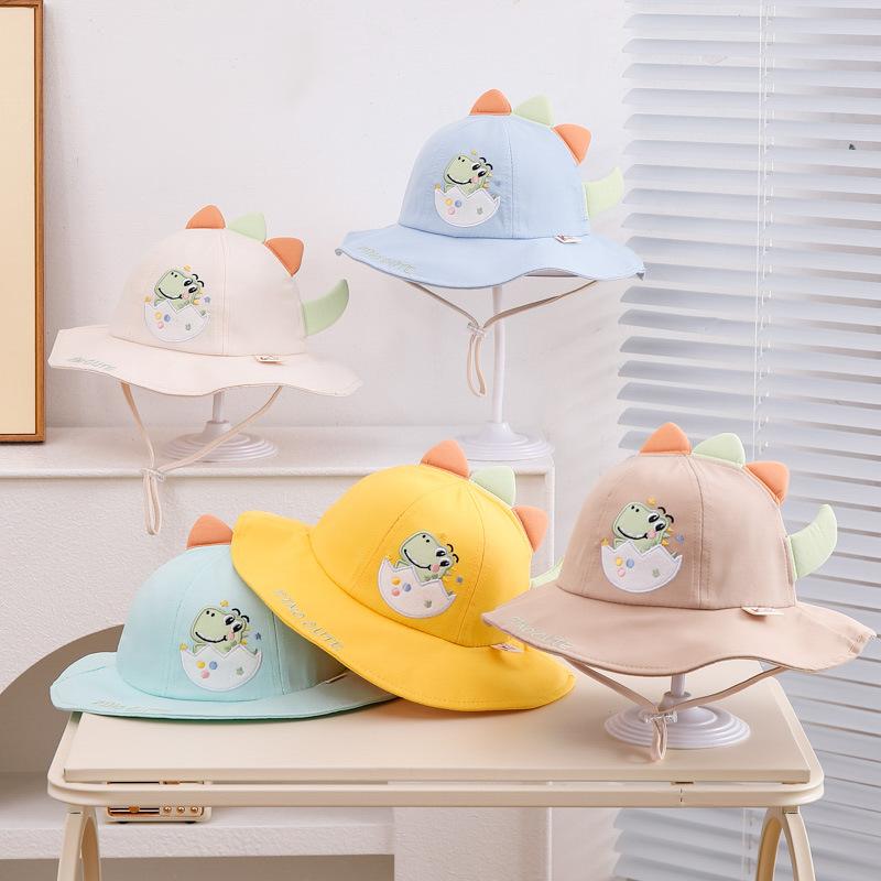 帽子 ベビー 赤ちゃん 1歳 2歳 3歳 4歳向け 春秋 薄手 綿 コットン UVカット 日よけ バケットハット つ..