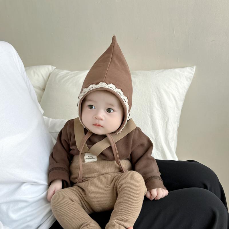 ・カテゴリ: ニット帽・スタイル: カートゥーン、キュート、スウィート、童話風、フレッシュ・主な素材: 綿96%以上・帽子の形: 円錐形・機能: 保温・カラー展開: コーヒー、ブラック、ベージュ、ミルクホワイト、ピンク・サイズ: 頭囲40-45cm・対象年齢: 0-12ヶ月・柄: 形状、プリント