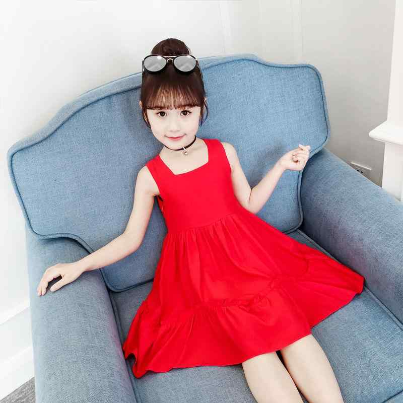 Sleeveless - ワンピース 女の子 キッズ 春夏 オフショルダー ノースリーブ シフォン 柔らかい肌触り プリンセス かわいい スウィート フレア 黄色 レッド