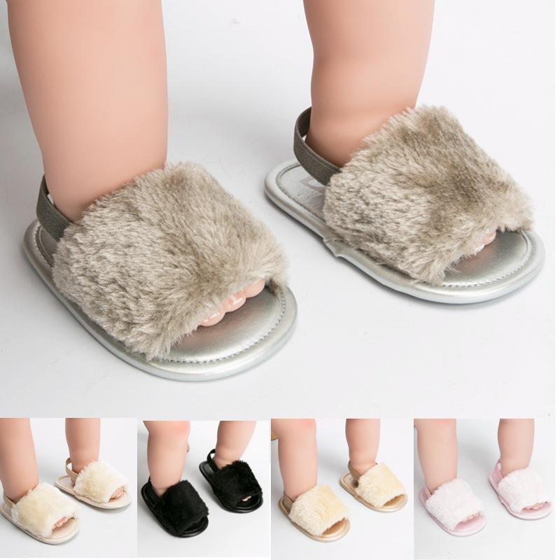 ベビーシューズ 女の子 通気性 防滑 耐摩耗 モコモコ ふわふわ 夏用 サンダル ファーストシューズ 0-1歳 赤ちゃん レースデザイン ゴムバンド仕様 かわいい(4)