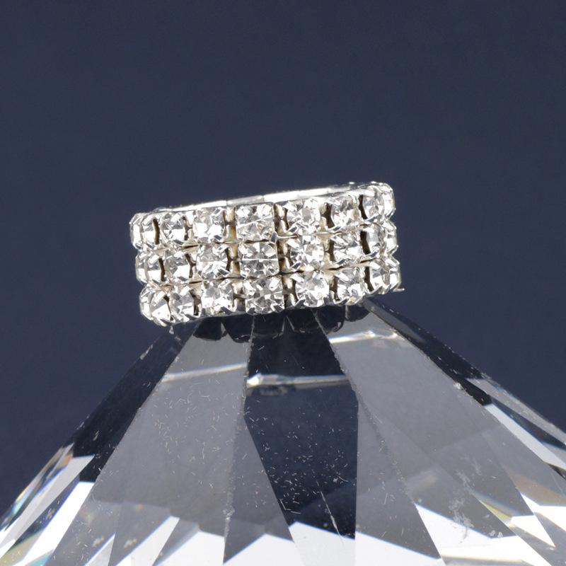 指輪 リング レディース 伸縮性 ストレッチ ゴム ラインストーン クリスタル ジルコニア きらめく ガラ..