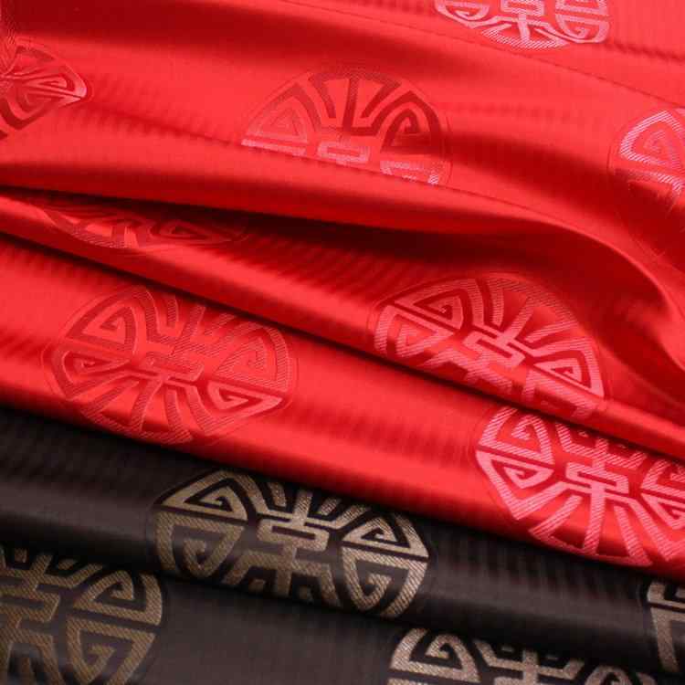 生地 中国風 レトロ 提花織錦緞 ポリエステル製 シルク風 民族衣装 舞台 ステージ 装飾用 ベッドカバー..