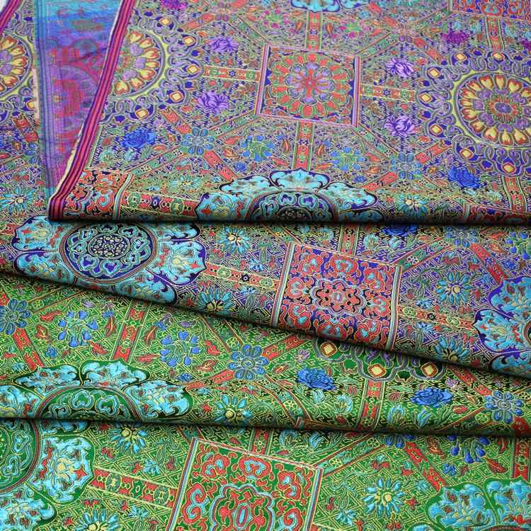 生地 中国風 ポリエステル 錦織 ジャガード織 光沢 伝統柄 民族衣装 舞台衣装 装飾布 クッションカバー..