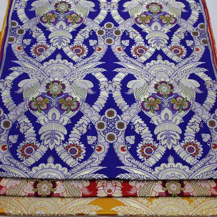 生地 ジャガード織り 錦織緞子 アンティーク調 中国風 チャイナドレス 礼服 ウェディングドレス 民族衣装 舞台衣装 仏間装飾 クッション用 秋冬 ポリエステル