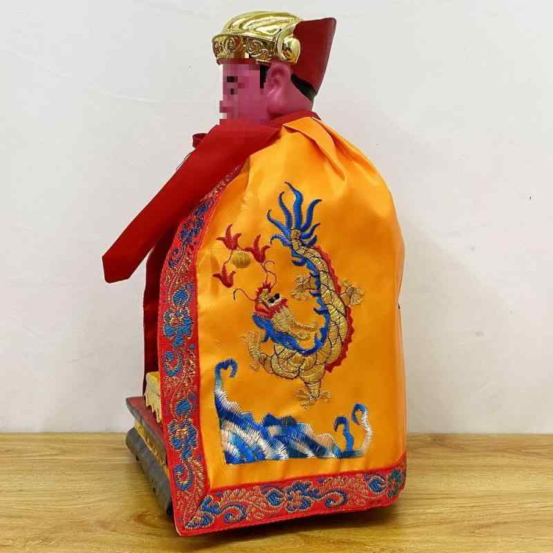 仏衣 神像 仏像用 刺繍 二重仕立て マント ケープ 豪華装飾 観音 菩薩 関公 大帝 龍袍 シェニール スパ..
