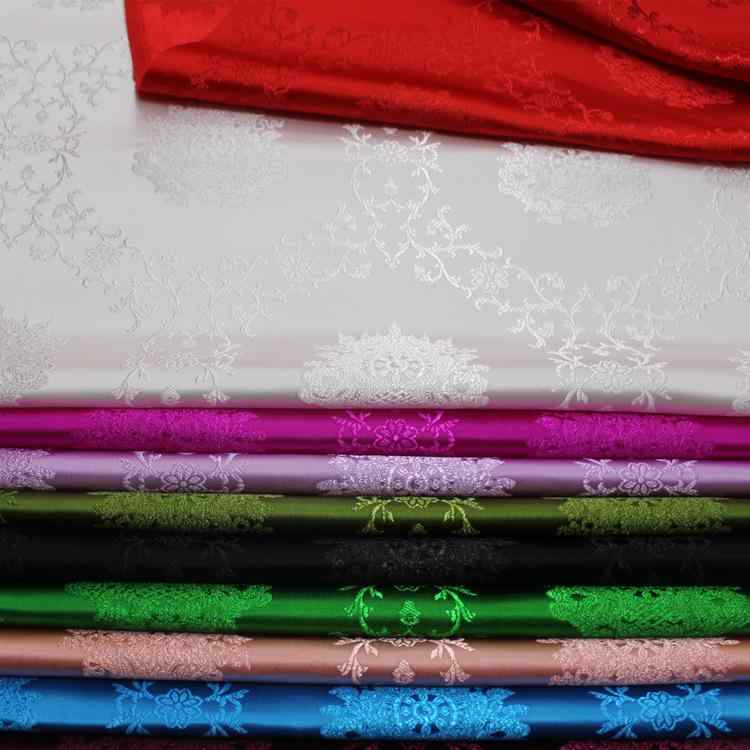 生地 中国風 提花 織錦緞 ポリエステル製 秋冬用 チャイナドレス 唐装 舞台衣装 装飾布 クッション テ..