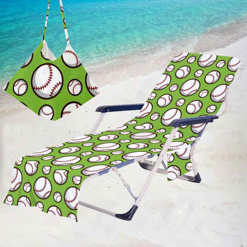 ビーチタオル マイクロファイバー 吸水速乾 ビーチチェア用 ラウンジャー デッキチェア カバー デジタ..