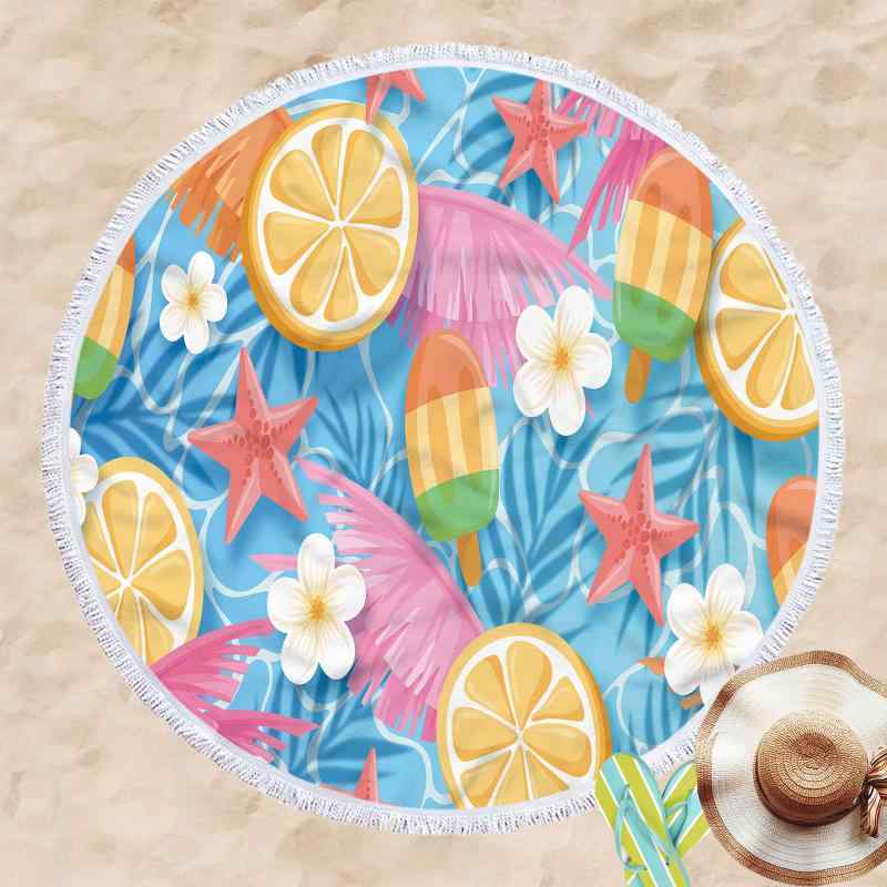 ビーチタオル マイクロファイバー 吸水速乾 軽量 肌触り抜群 大判 長方形 3Dデジタルプリント レモン柄 かわいい おしゃれ 旅行 海水浴 プール アウトドア スポーツ バスタオル(x2)