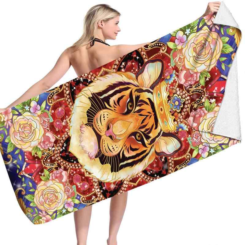 ビーチタオル バスタオル マイクロファイバー 吸水速乾 大判 軽量 やわらか 肌触り抜群 カラフル アニ..