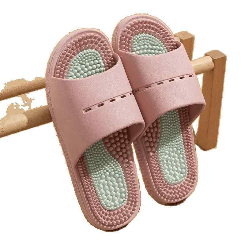 マッサージスリッパ レディース メンズ 足つぼ刺激 足裏ケア 室内履き ルームシューズ バスサンダル 滑り止め 軽量 耐摩耗性 カップル ペア 無地 PVC素材