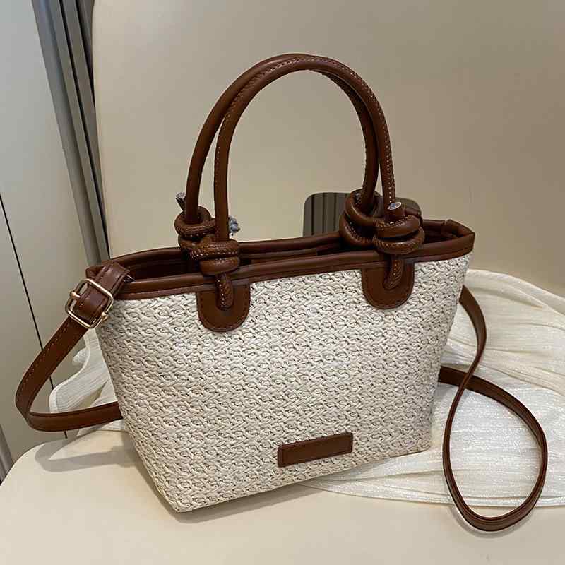 トートバッグ レディース 大容量 A4対応 編み込み 草編み カゴバッグ ソフト 2way ショルダーバッグ 斜め掛け ビーチ リゾート 旅行 レジャー おしゃれ カーキ オフホワイト 内ポケット付き