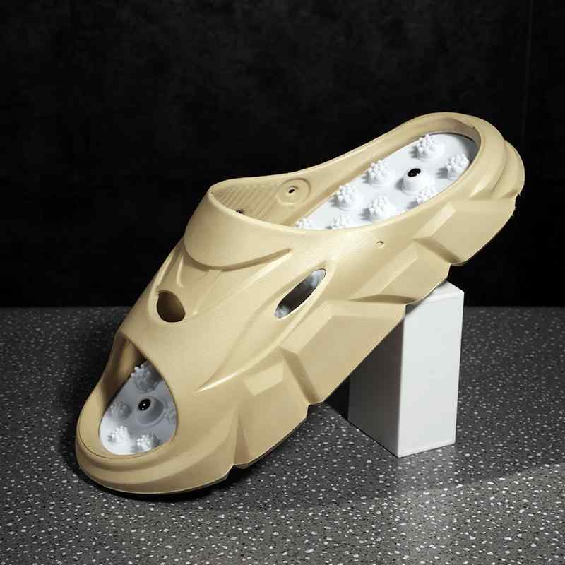 サンダル メンズ 足裏マッサージ 厚底 健康サンダル 滑り止め EVA素材 軽量設計 室内履き 外履き 春夏 ..