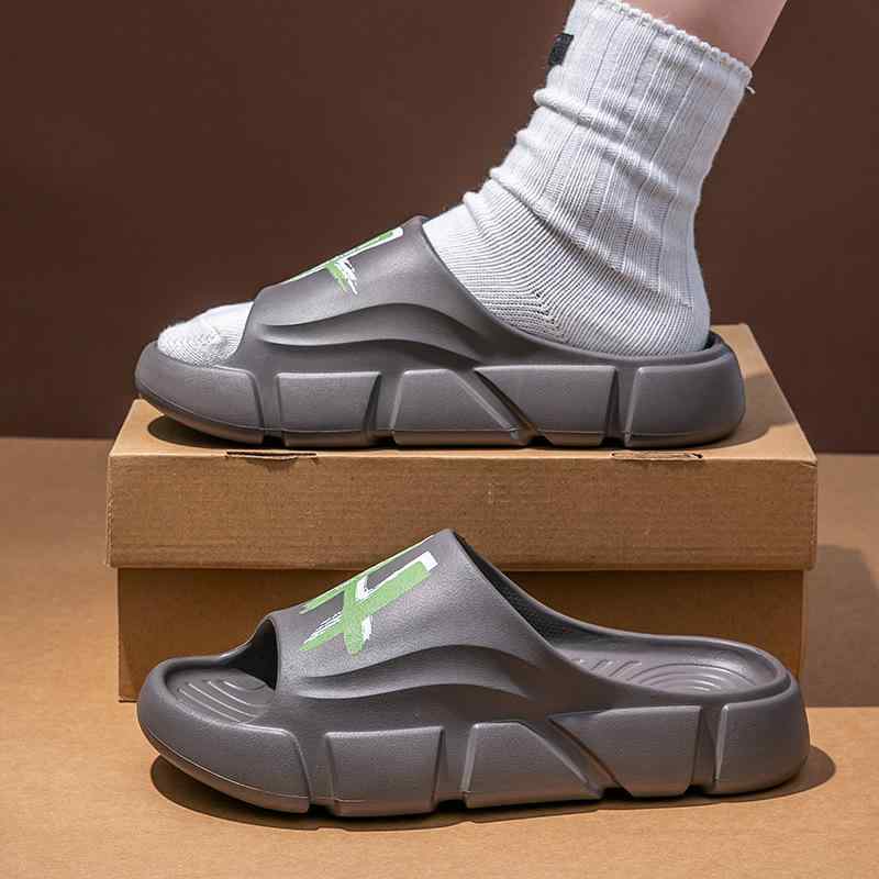 サンダル メンズ 厚底 脚長効果 滑り止め EVA ルームシューズ 浴室 ベランダ 外履き ワンストラップ 通..