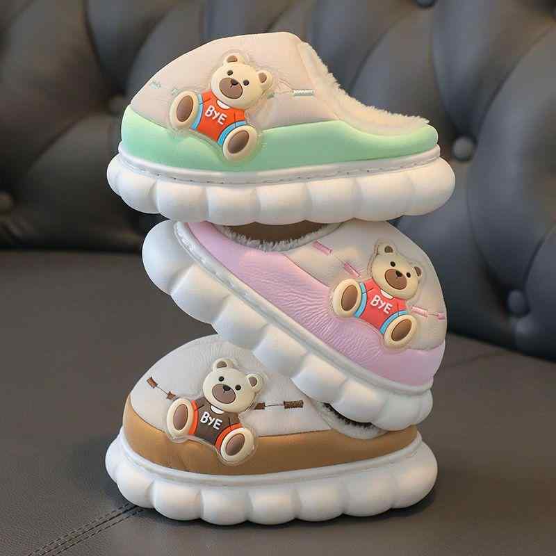 ルームシューズ キッズ ベビー 子供 男の子 女の子 男女兼用 防水 あったか 厚手 もこもこ ふわふわ ボ..