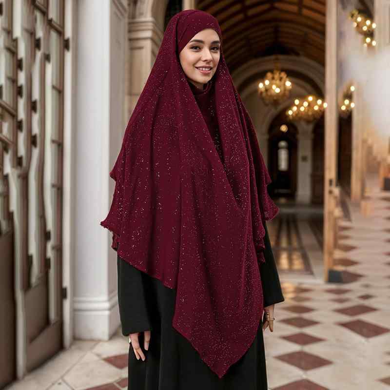 ショール ストール レディース 春夏 オールシーズン 無地 ラメ入り 中東 ドバイ トルコ風 エスニック ..