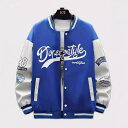 ジャケット メンズ スタジャン ストリート カジュアル ゆったり オーバーサイズ 長袖 高耐久 耐摩耗性 ポリエステル エアレイヤー素材 春秋 プリント ストライプ柄 アウトドア タウンユース 前開き