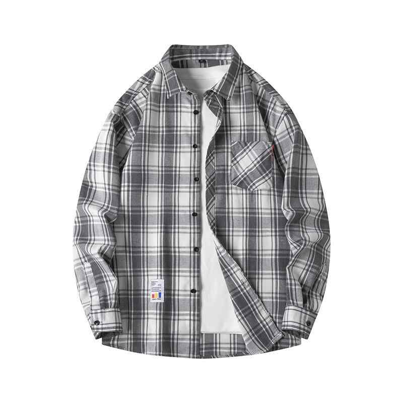 楽天モズラボシャツ メンズ 春夏 新商品 おしゃれ トレンド チェック柄 長袖 綿混素材 大きいサイズ ビッグシルエット ルーズフィット ドロップショルダー 洗濯機で洗える 形態安定 カジュアル デイリーユース 豊富なサイズ展開 多色展開