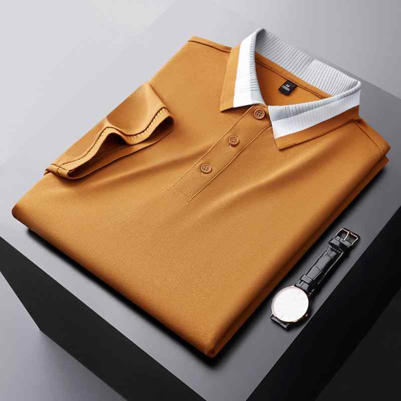 Poloシャツ メンズ 半袖 切り替え リブ襟 快適 通気性 吸湿速乾 薄手 無地 綿素材 スリムフィット 普段使い カジュアル 春夏 トップス