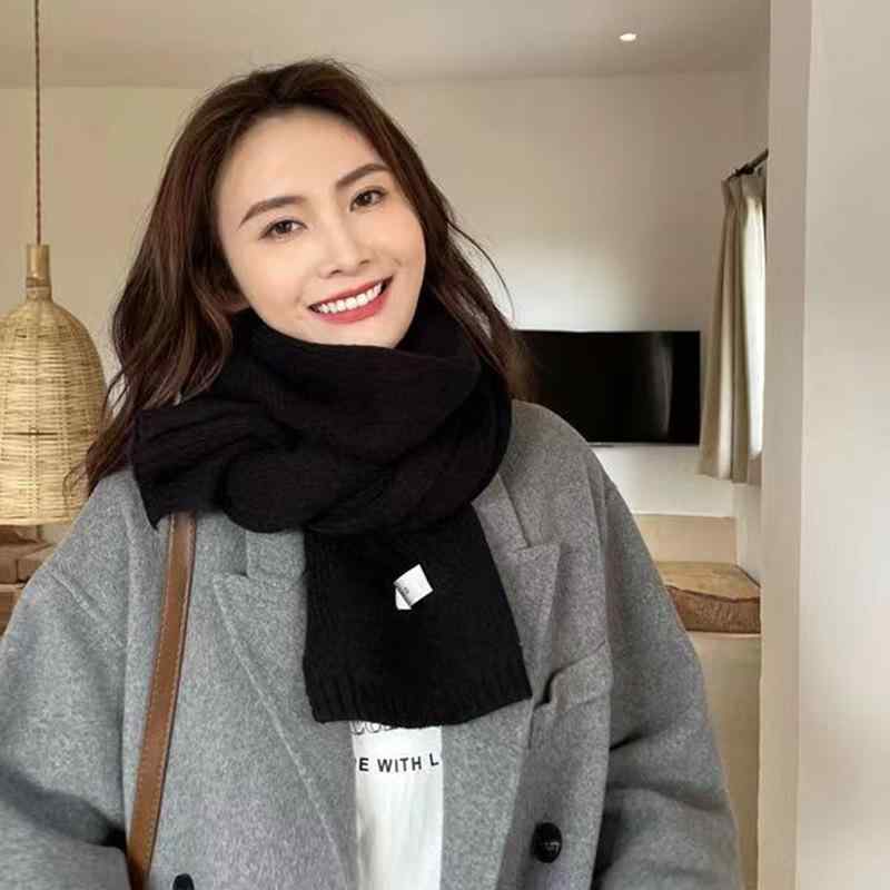 マフラー レディース ふわふわ ニット ポリエステル あったか 防寒 保温 首元あったか トレンド おしゃ..