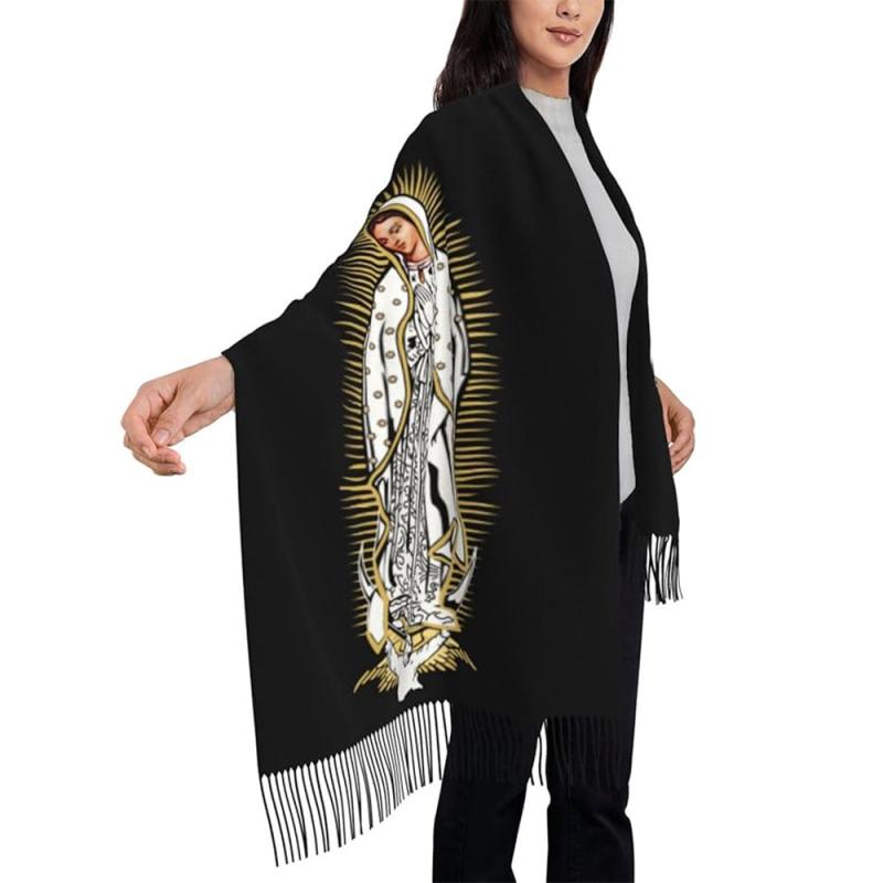 マフラー ストール ショール レディース 秋冬 カシミヤ風 大判 アート柄 リバーシブル 保温 防寒 日よ..