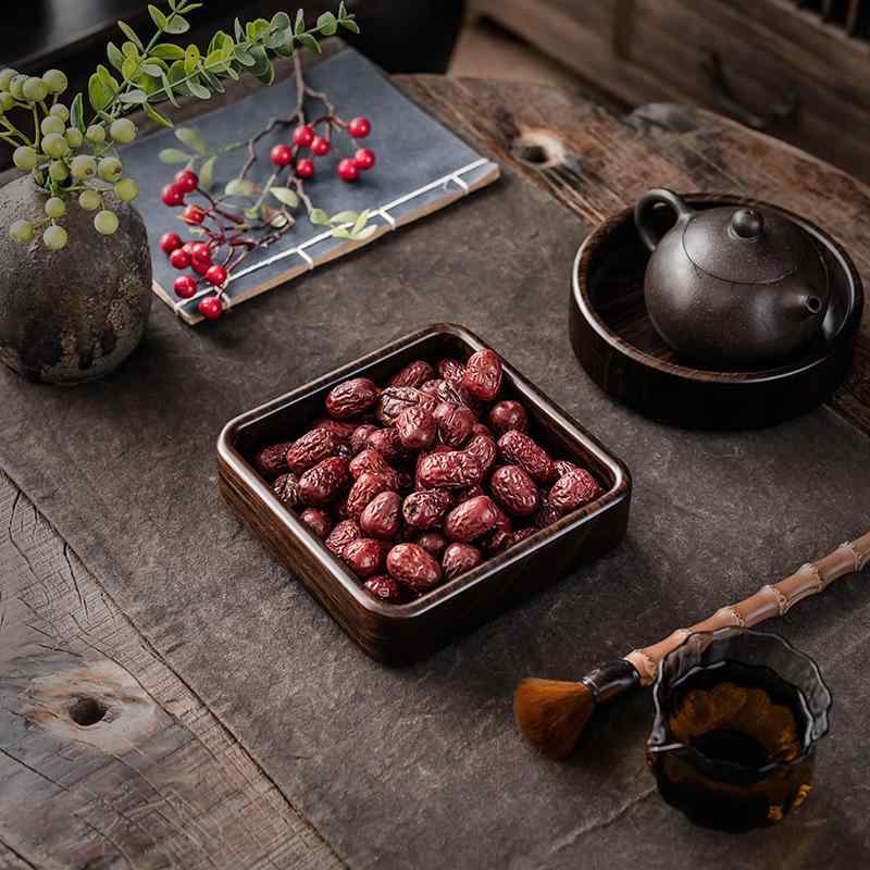 茶盤 黒檀 無垢材 天然木 貯水式 小型 コンパクト 和モダン 家庭用 上質 壺承 ティーポットスタンド 茶器受け 茶台 ティートレイ ポットマット 湯冷まし台