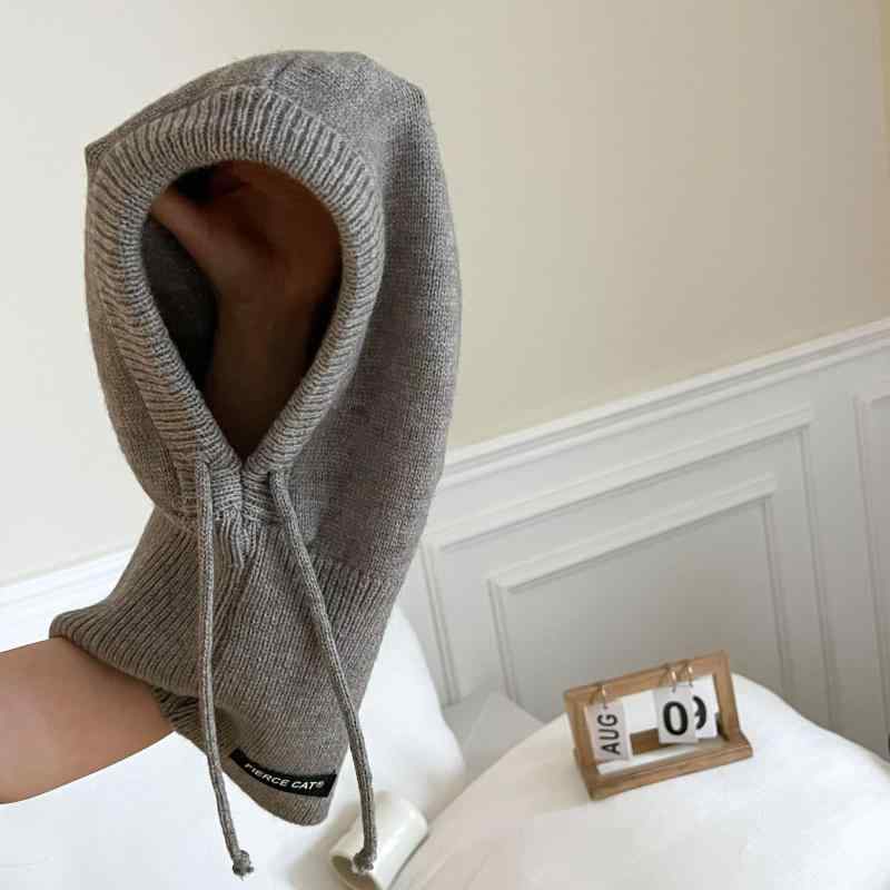 ニット帽 キッズ ベビー 子供 男の子 女の子 耳あて付き ネックウォーマー一体型 コットン素材 防寒 保..