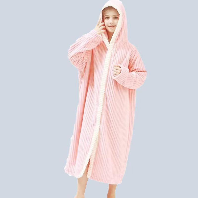 バスローブ キッズ ジュニア 男女兼用 吸水速乾 フード付き ふわふわ 毛が抜けにくい サンゴフリース ..