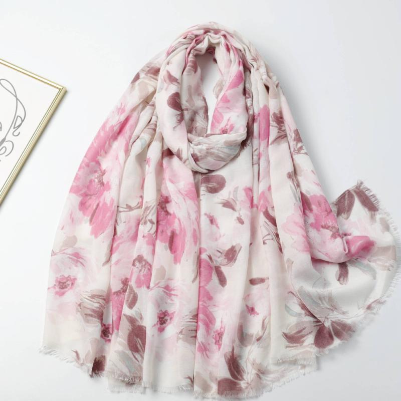 ショール ストール UV対策 紫外線カット 防寒 保温 薄手 軽量 冷房対策 ロマンチック 花柄 サテン調 プ..