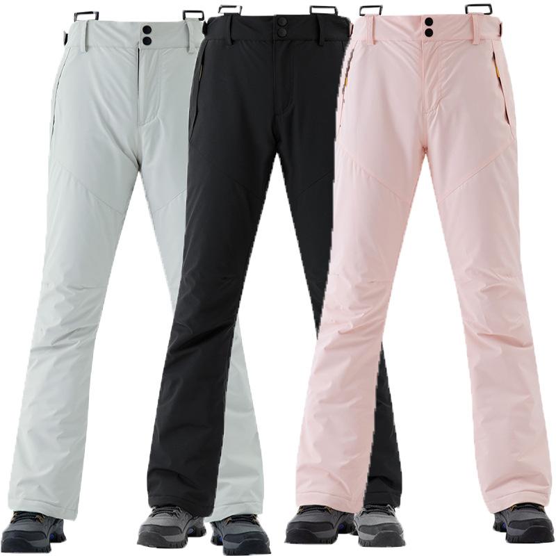 スノーパンツ メンズ レディース ユニセックス スキー スノーボード ビブパンツ サロペット 防風 防水 透湿 保温 スリムフィット 細身 光沢コーティングポリエステル素材 秋冬