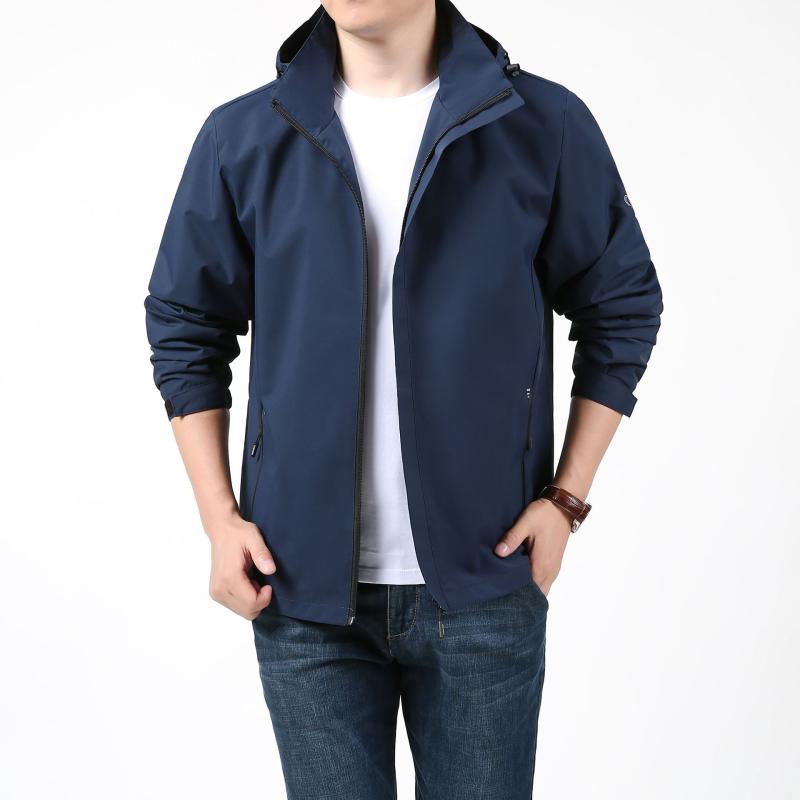 ジャケット 通気性 薄手 フード付き メンズ 男性用 春秋 プリント マウンテンパーカー ウィンドブレーカー アウトドア スポーツ デイリー カジュアル アウター ポリエステル素材