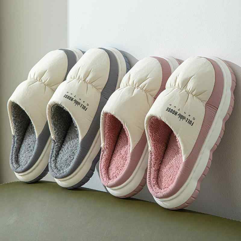 ルームシューズ レディース ふわふわ もちもち 履き心地 厚底 防水 滑り止め 秋冬 あったか 室内履き ..