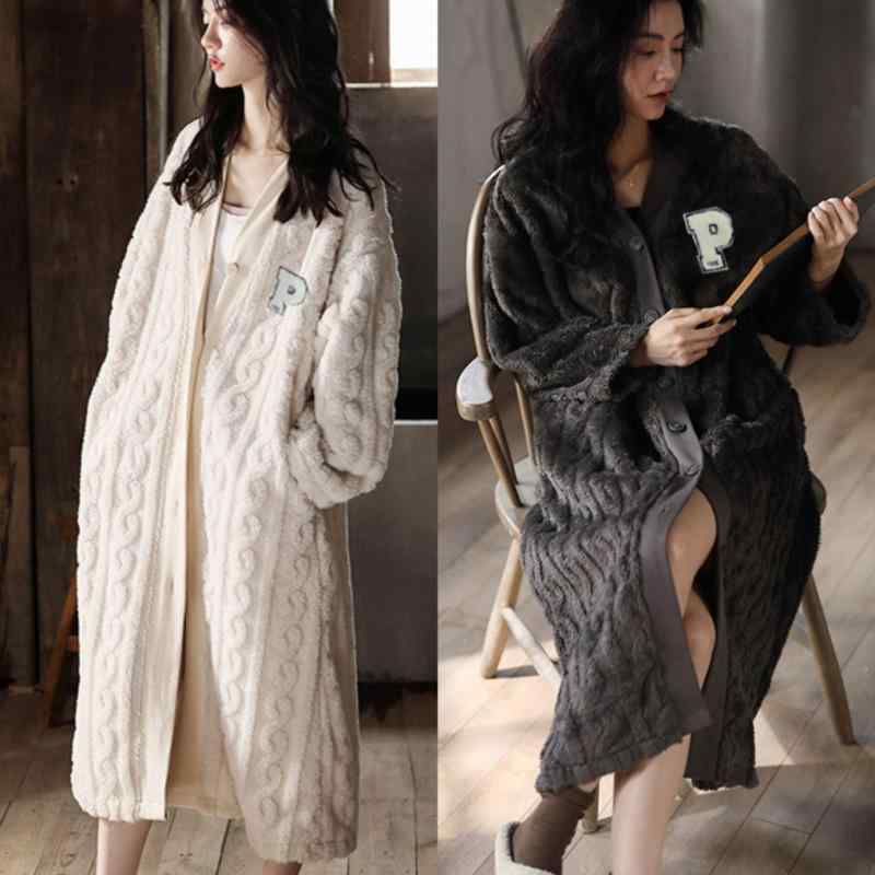 パジャマ レディース 女性用 冬 厚手 保温 あったか フランネル ジャカード織り ふんわり もこもこ ボ..