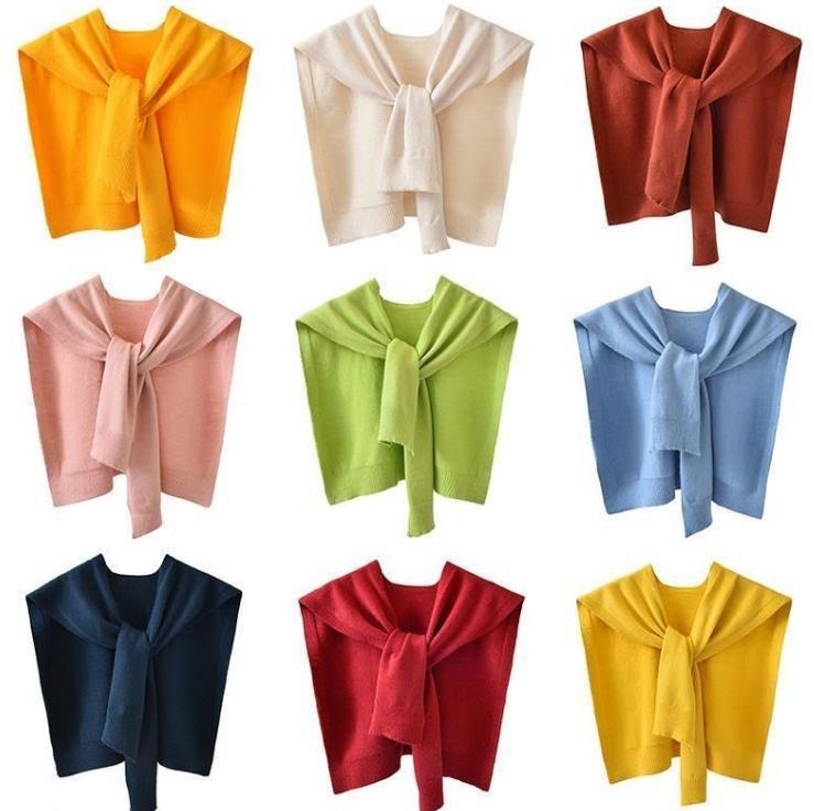 ショール レディース 薄手 無地 ニット カーディガン ボレロ 肩掛け 羽織り 冷房対策 日よけ 結びデザ..