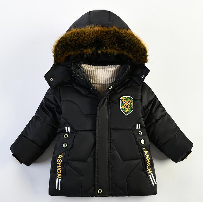 コート 女の子 ベビー 子供 フード付き あったか 防寒 厚手 ハイネック ジップアップ 秋冬 ジャケット アウター 1歳 2歳 3歳 ポリエステル ブラック ...