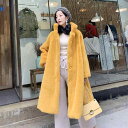 コート レディース 女性用 秋冬 フェイクムートン フェイクファー ロング丈 ゆったり オーバーサイズ リラックスフィット スタンドカラー 長袖 暖かい 防寒 ...
