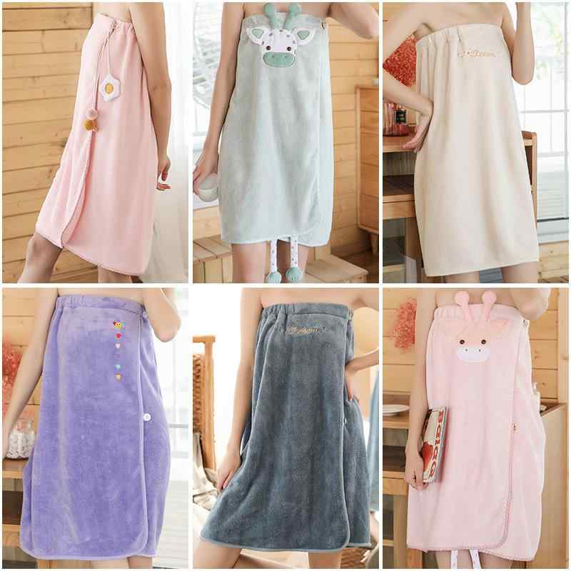 バスローブ レディース サンゴフリース 吸水速乾 厚手 ふわふわ 着るバスタオル 巻くバスタオル チュー..