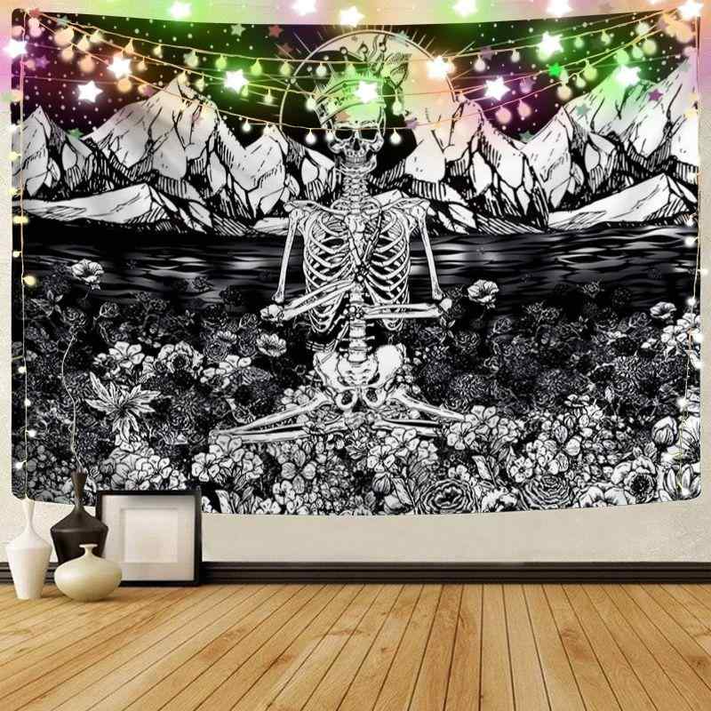 タペストリー 風景 星空 山岳柄 地中海風 洗える 長方形 ポリエステル製 おしゃれな インテリア 壁飾り..