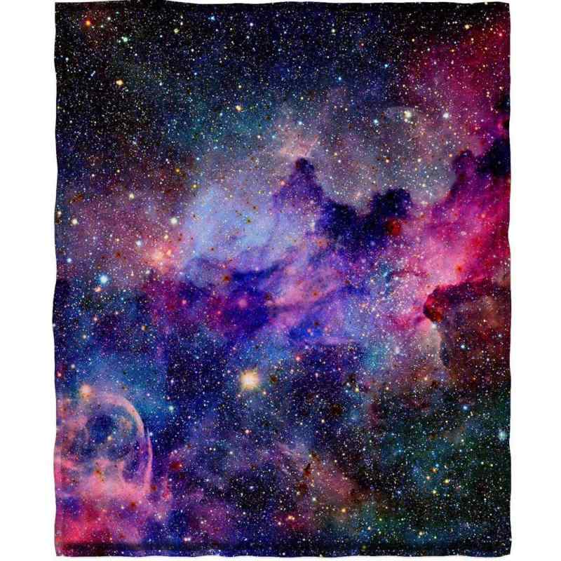 毛布 男女兼用 フランネル ふわふわ 柔らか 暖かい 幻想的 星空柄 あったか 保温 肌触り抜群 北欧風 オールシーズン対応 寝具 リビング ひざ掛け ソファカバー 車中泊