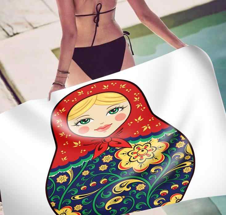 ビーチタオル マイクロファイバー 吸水速乾 軽量 肌触り良い 3Dデジタルプリント スカル ドクロ柄 長方形 ビーチマット バスタオル ポリエステル素材