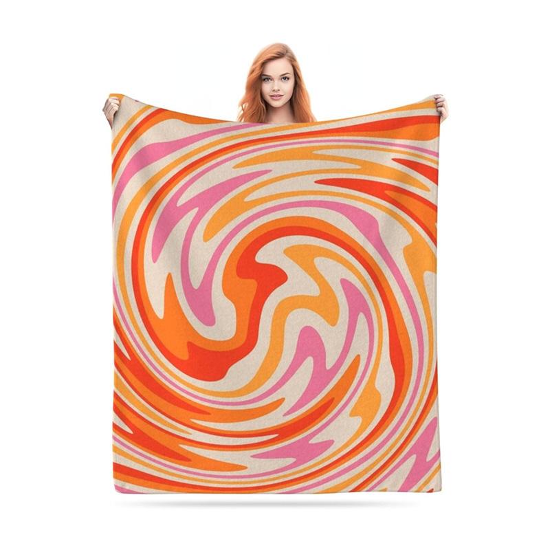 毛布 メンズ レディース フランネル ブランケット ポリエステル オールシーズン 抽象芸術 幾何学模様 ..