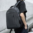 バックパック メンズ 大容量 PC収納 15インチ対応 軽量 通気性 通勤 通学 ビジネス 旅行 出張 カジュアル オックスフォード生地 ブラック リュックサック(4)