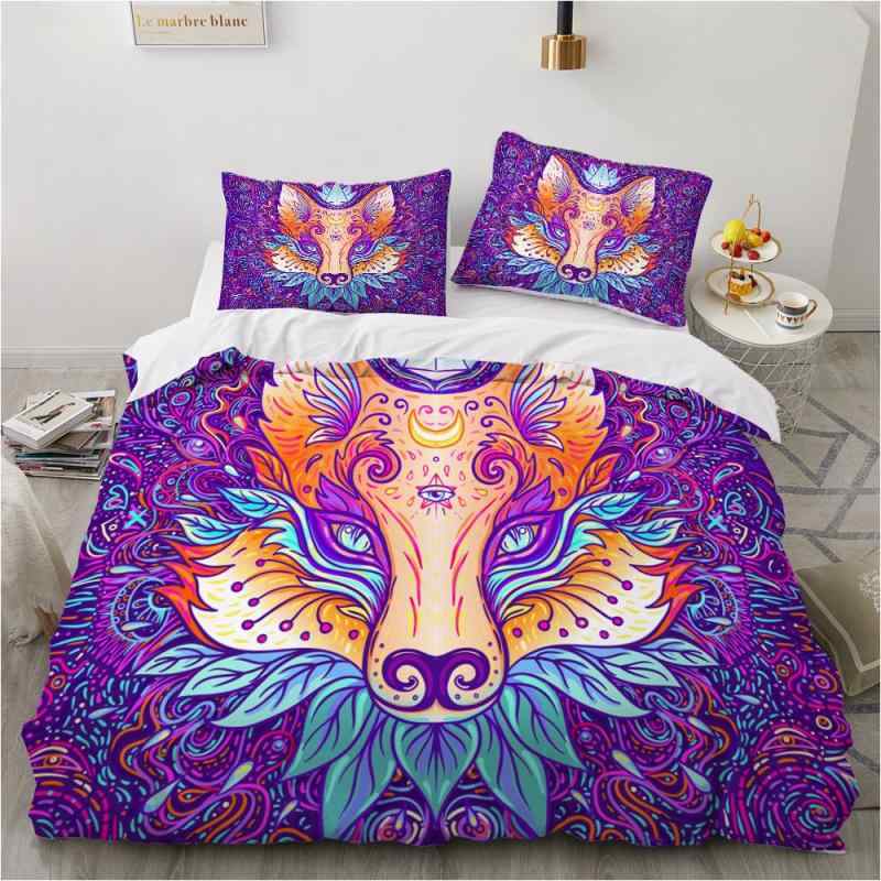 布団カバー 枕カバーセット ボヘミアン 幾何学模様 活性染め ポリエステル ツイル織り 軽量 高級感 個性的 おしゃれ 3点セット 4点セット