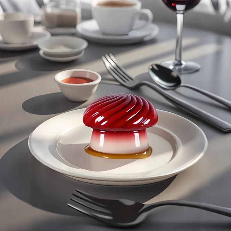 製菓型 シリコンモールド DIY 手作り スパイラルきのこ型 オーブン不要 ムース ゼリー プリン チョコレ..