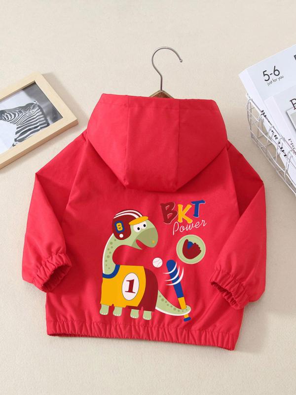 ジャケット キッズ 男の子 子供 春秋 フード付き ジップアップ ソフトな肌触り キャラクター 野球 恐竜..