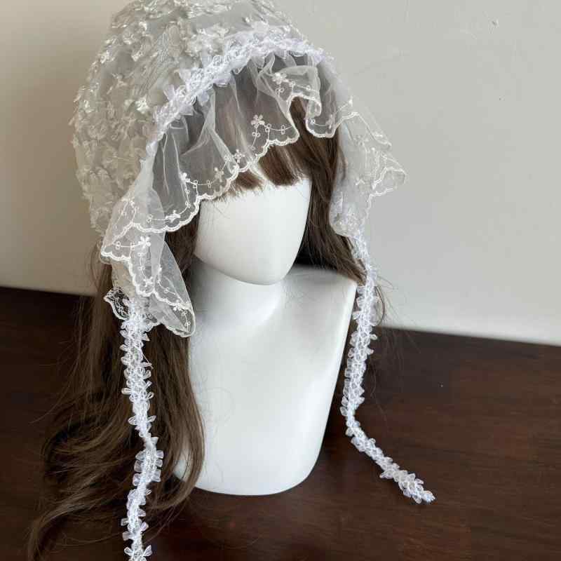 ヘアバンド レディース 春夏 レース 花柄 フラワー かわいい ロリータ系 お出かけ 旅行 撮影 ファッシ..