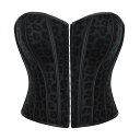 ビスチェトップス レディース ブラック フェイクレザー シングルボタン バストアップ 寄せ上げ 補正 シームレス チューブトップ コルセット風 オールシーズン