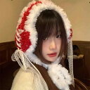 イヤーマフ レディース 防寒 あったか 厚手 ボア かわいい リボン レース ニット ふわふわ もこもこ 冬用 保温 アウトドア お出かけ 旅行 ショッピング ...