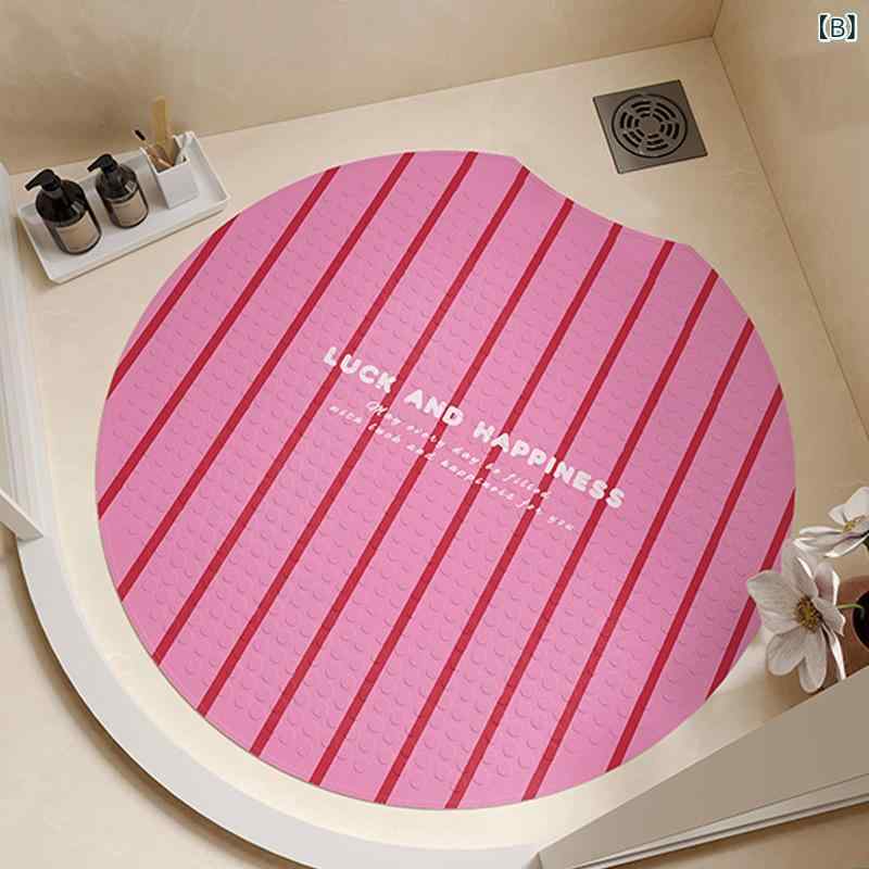 バスマット キッズ 子供 高齢者 シニア 吸盤 滑り止め 転倒防止 PVC マッサージ 浴室 風呂 シャワー おしゃれ 円形 チェック柄 mzymzy-10672345 モズラボ サンプル画像3