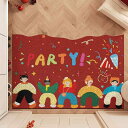 玄関マット キャラクター かわいい おしゃれ PVCコイル 滑り止め加工 泥落とし 防汚 耐摩耗 カット可能 手洗い可能 お手入れ簡単