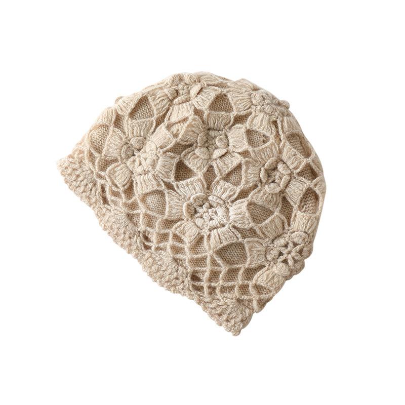 ニット帽 レディース 女性用 カシミヤ100% 純カシミヤ 防寒 保温 暖かい 軽量 ふんわり シンプル おしゃれ 手編み ケーブル編み 無地 通勤 カジュアル 秋冬